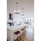 Z-Lite Leila Chandelier, 5-Light, 26 In.W x 10 In.H, Matte Black/White Linen 744-26R-MB - alternate 8